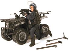 S.W.A.T. Poliisi ATV + Toimintafiguuri 30,5cm