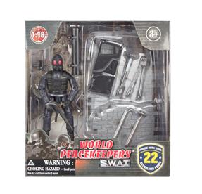 S.W.A.T. Smokejumper Toimintafiguuri ja seinä - Malli B 1:18-2