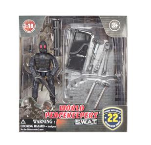 S.W.A.T. Smokejumper Toimintafiguuri ja seinä - Malli B 1:18-2