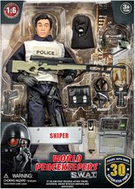 S.W.A.T. Sniper Poliisi toimintafiguuri 30,5cm-2