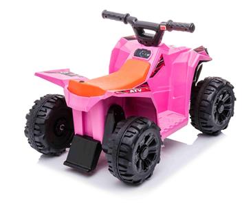 Sähkö-ATV lapsille 6V, vaaleanpunainen-16