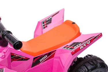 Sähköinen ATV lapsille 6V, vaaleanpunainen-12