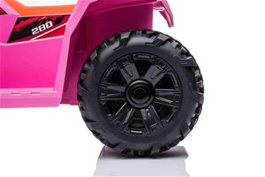 Sähköinen ATV lapsille 6V, vaaleanpunainen-13