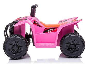 Sähköinen ATV lapsille 6V, vaaleanpunainen-3