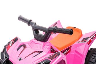 Sähköinen ATV lapsille 6V, vaaleanpunainen-9
