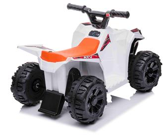 Sähköinen ATV lapsille 6V, valkoinen-7