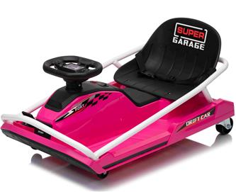 Sähköinen Super Garage Drift Auto lapsille 22.2V, pink