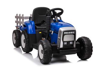 Sähkötraktori perävaunulla Sininen 12V Litium-7