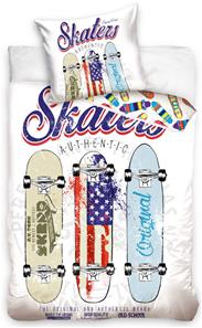Skater Authentic vuodevaatteet 140x200 cm - 100 prosenttia puuvillaa.