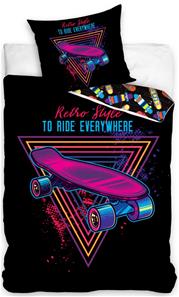 Skater Retro vuodevaatteet 140x200 cm - 100 prosenttia puuvillaa.
