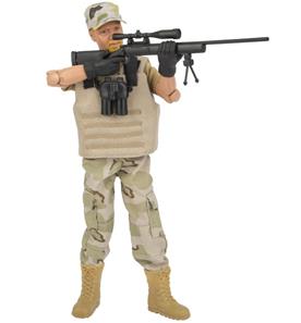 Sniper Aavikkosotilas toimintafiguuri 30,5cm tarvikkeineen