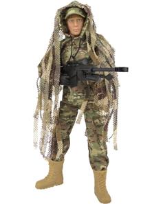 Sniper Viidakkosotilas toimintafiguuri 30,5cm tarvikkeineen