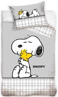 Snoopy Junior vuodevaatteet 100x135 cm - 100 prosenttia puuvillaa.