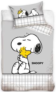 Snoopy Junior vuodevaatteet 100x135 cm - 100 prosenttia puuvillaa.