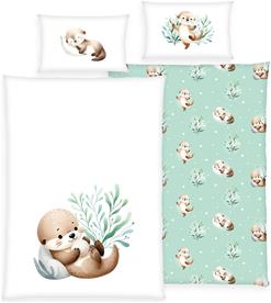 Snuffle Odder vuodevaatteet 100x135 cm – 100% puuvillaa – GREEN by OEKO-TEX