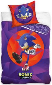Sonic Prime vuodevaatteet 150 x 210 cm - 100 prosenttia puuvillaa.