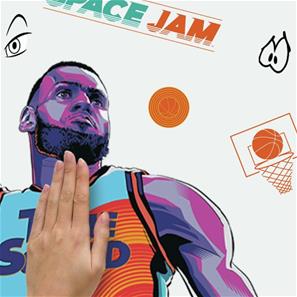 Space Jam Lebron Seinätarrat-4