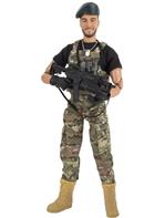 Special Forces Green Beret toimintafiguuri 30,5cm tarvikkeineen