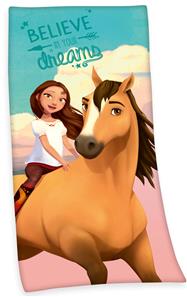 Spirit-Hevonen -kylpypyyhe 75 x 150 cm - 100% puuvillaa