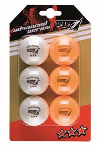 Sport1 Pöytätennispallot 40mm ''Advanced 3 star'' (6 kpl)