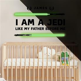 Star Wars ''I AM A JEDI, Like my father before me'' seinätarra-2