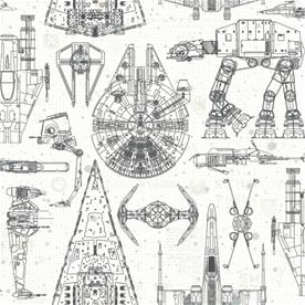 Stars Wars Blueprint tapettirulla 52,07 x 503 cm-10