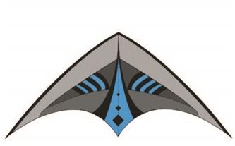 Stunt Air Glider 120 leija, 2 siimaa (alkaen 6v) 120 cm