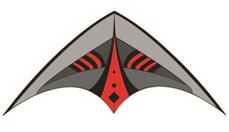 Stunt Air Glider 120 punainen leija, 2 siimaa (alkaen 6v) 120 cm