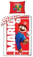 Super Mario Bros vuodevaatteet 140 x 200 cm - 100 prosenttia puuvillaa.