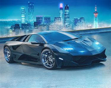 Super Sports Car tapetti 243 x 305 cm-2