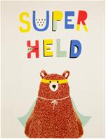 Supersankari karhu De Luxe lasten matto 95x125