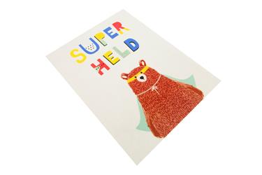 Supersankari karhu De Luxe lasten matto 95x125-3