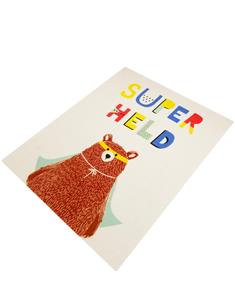 Supersankari karhu De Luxe lasten matto 95x125-4