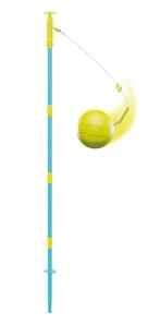 Swingball 2-in-1 monipelipallo tolpatennis ja refleksijalkapallo