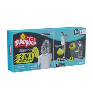 Swingball 2-in-1 monipelipallo tolpatennis ja refleksijalkapallo-7