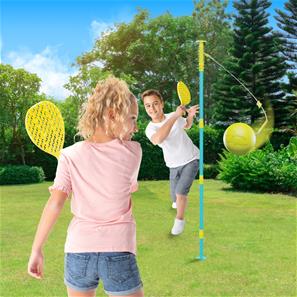 Swingball 2-in-1 monipelipallo tolpatennis ja refleksijalkapallo-8