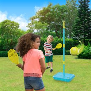 Swingball 3-in-1 Tolpatennis + Tolppajalkapallo + Basket Multiplay-7