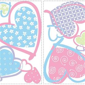 Sydämet Seinätarrat-3