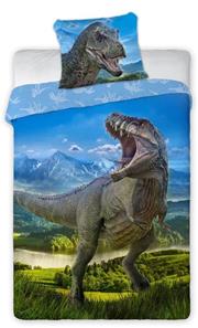 T-Rex dinosaurus vuodevaatteet 140x200 cm - 100 prosenttia puuvillaa.