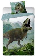 T-Rex vuodevaatteet 140x200 cm malli 2 - 100 prosenttia puuvillaa.