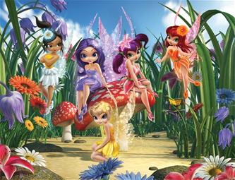 Taikakeijut tapetti 243 x 305 cm-2