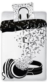 Teen Music Vuodevaatteet 140x200 cm - 100 prosenttia puuvillaa.