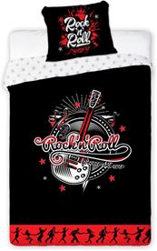 Teenager Rock and Roll vuodevaatteet 140x200 cm - 100 % puuvillaa