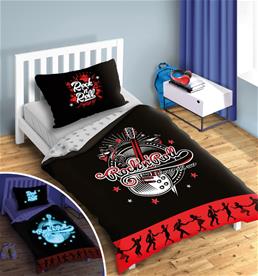 Teenager Rock and Roll vuodevaatteet 140x200 cm - 100 % puuvillaa-3