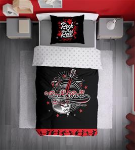 Teenager Rock and Roll vuodevaatteet 140x200 cm - 100 % puuvillaa-4
