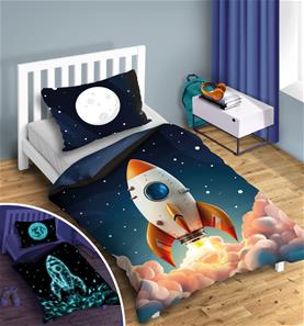 Teenager Rocket vuodevaatteet 140x200 cm - 100 % puuvillaa-3