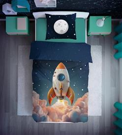 Teenager Rocket vuodevaatteet 140x200 cm - 100 % puuvillaa-4