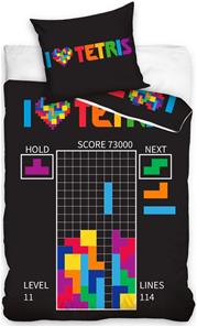 Tetris Gamer vuodevaatteet - 100 prosenttia puuvillaa