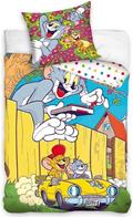 Tom & Jerry vuodevaatteet 150 x 210 cm - 100 prosenttia puuvillaa.