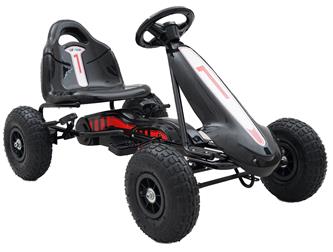 Top Racer GoKart lapsille, musta (3-7 vuotta)